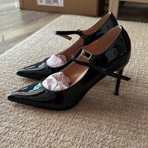 Black Patent Leather Heels